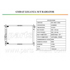 PXNDC-008 Parts mall Радиатор, охлаждение двигателя