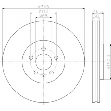 MDC2256 MINTEX Тормозной диск