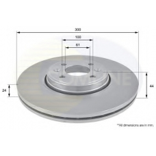 ADC1556V COMLINE Тормозной диск