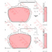 GDB783 TRW Комплект тормозных колодок, дисковый тормоз