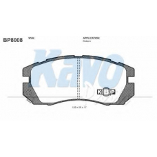 BP-8008 KAVO PARTS Комплект тормозных колодок, дисковый тормоз