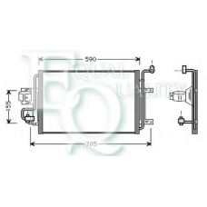 CO0004 EQUAL QUALITY Конденсатор, кондиционер