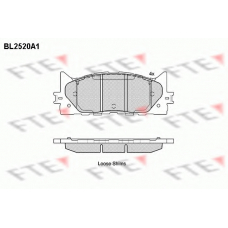 BL2520A1 FTE Комплект тормозных колодок, дисковый тормоз