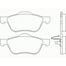 P 56 037 BREMBO Комплект тормозных колодок, дисковый тормоз