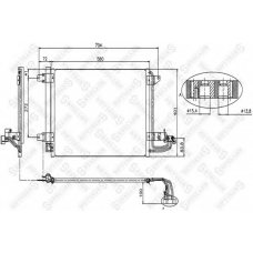 10-45023-SX STELLOX Конденсатор, кондиционер