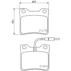 8DB 355 008-171 HELLA Комплект тормозных колодок, дисковый тормоз