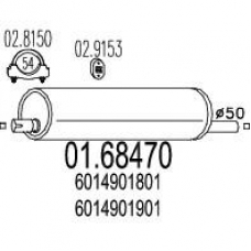 01.68470 MTS Глушитель выхлопных газов конечный