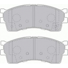 FDB1602 FERODO Комплект тормозных колодок, дисковый тормоз
