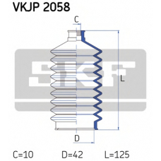 VKJP 2058 SKF Комплект пылника, рулевое управление