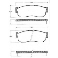 BLF229 QUINTON HAZELL Комплект тормозных колодок, дисковый тормоз