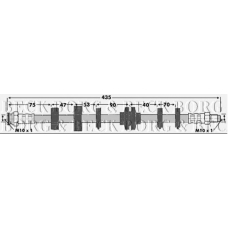 BBH6721 BORG & BECK Тормозной шланг