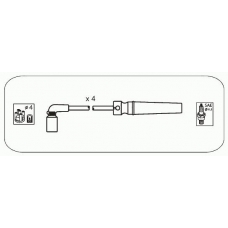D8S JANMOR Комплект проводов зажигания