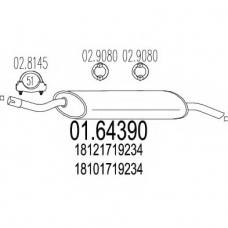 01.64390 MTS Глушитель выхлопных газов конечный