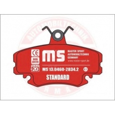 13-046090034-SET/4/-MS MASTER-SPORT Комплект тормозных колодок, дисковый тормоз