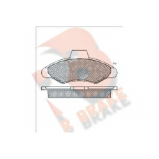 RB0790 R BRAKE Комплект тормозных колодок, дисковый тормоз