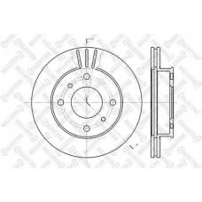 6020-2230V-SX STELLOX Тормозной диск