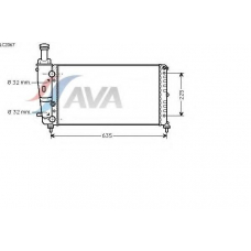 LC2067 GERI Радиатор, охлаждение двигател