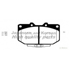 1080-8501 ASHUKI Комплект тормозных колодок, дисковый тормоз