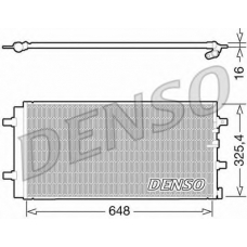 DCN02021 DENSO Конденсатор, кондиционер