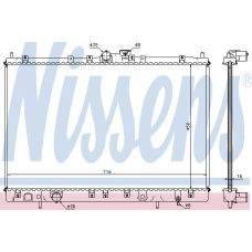 62806A NISSENS Радиатор, охлаждение двигателя