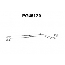 PG45120 VENEPORTE Средний глушитель выхлопных газов