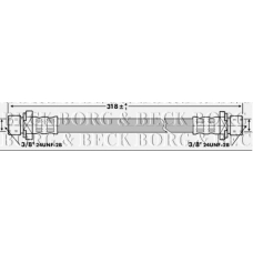 BBH6865 BORG & BECK Тормозной шланг