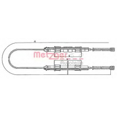 10.713 METZGER Трос, стояночная тормозная система