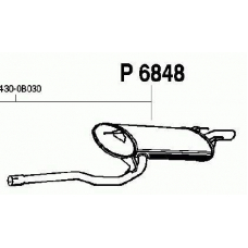 P6848 FENNO Глушитель выхлопных газов конечный