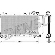 DRM36017 DENSO Радиатор, охлаждение двигателя