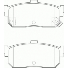 FD7277A NECTO Комплект тормозных колодок, дисковый тормоз