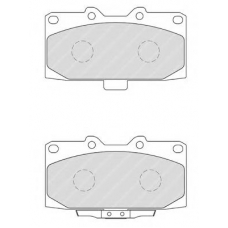 FDB1982 FERODO Комплект тормозных колодок, дисковый тормоз