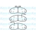 BP-6598 KAVO PARTS Комплект тормозных колодок, дисковый тормоз