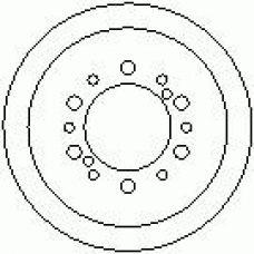 7D0355 KAWE Тормозной барабан