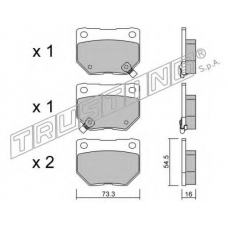 517.0 TRUSTING Комплект тормозных колодок, дисковый тормоз