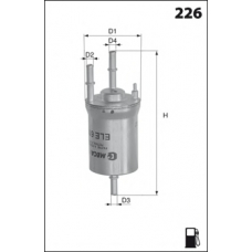 ELE6102 MECAFILTER Топливный фильтр