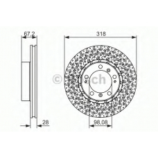 0 986 479 549 BOSCH Тормозной диск