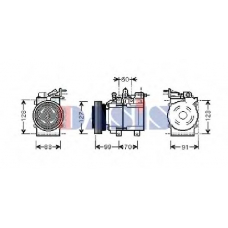 851394N AKS DASIS Компрессор, кондиционер