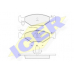 181226 ICER Комплект тормозных колодок, дисковый тормоз