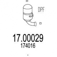 17.00029 MTS Сажевый / частичный фильтр, система выхлопа ог