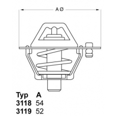 3118.82 WAHLER Термостат, охлаждающая жидкость