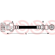 T 59 041 BREMBO Тормозной шланг