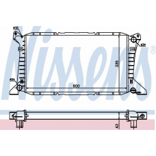 62049 NISSENS Радиатор, охлаждение двигателя