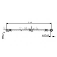 1 987 481 261 BOSCH Тормозной шланг