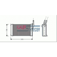 1890801 KUHLER SCHNEIDER Теплообменник, отопление салона