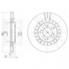 BG3796 DELPHI Тормозной диск