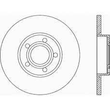 BDA1037.10 OPEN PARTS Тормозной диск