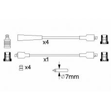 0 986 356 750 BOSCH Комплект проводов зажигания