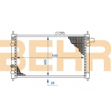 2108723 BEHR Radiator