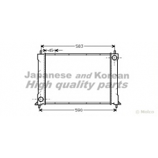 H557-01 ASHUKI Радиатор, охлаждение двигателя