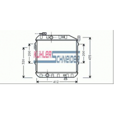 2602501 KUHLER SCHNEIDER Радиатор, охлаждение двигател